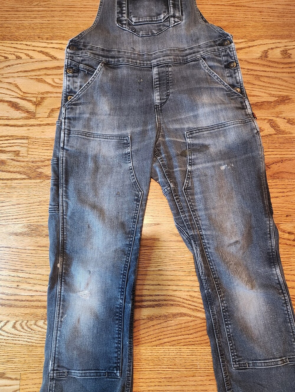 Dovetail Freshley Black Denim Overalls Sz 8 - Picture 2 of 11